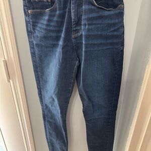 LOFT Blue Jeggings with Stylish Fading